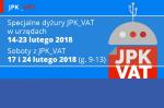 Specjalne dyżury JPK_VAT dla mikroprzedsiębiorców - plakat