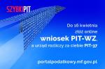 Rozlicz PIT z administracją skarbową - baner promujący wniosek PIT-WZ