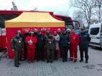 Funkcjonariusze KAS wraz z przedstawicielami innych opolskich służb mundurowych zachęcali opolan do oddawania krwi