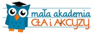 Logo Małej Akademii Cła i Akcyzy.Grafika przedstawiajaca sowę i napis Mała Akademia Cła i Akcyzy