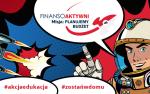 Program Finansoaktywni dostosowany do lekcji on-line - baner do komunikatu przedstawiający plakat, grafikę promujący finansoaktywnych