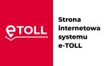 Logo e-TOLL i napis: Strona internetowa systemu e-TOLL
