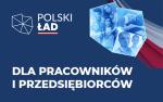 Kontur Polski, a w nich twarze osób. Obok napis: Polski ład dla pracowników i przedsiębiorców.