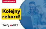 grafika z napisem Mamy kolejny rekord! Twój e-PIT