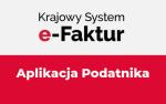 grafika z napisem Krajowy system e-Faktur Aplikacja podatnika