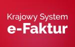 Napis Krajowy System e-Faktur.