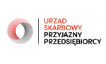 Napis Urząd Skarbowy Przyjazny Przedsiębiorcy