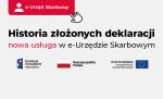 grafika z napisem historia złożonych deklaracji – nowa usługa w e-Urzędzie Skarbowym