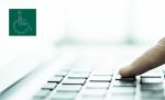 grafika przestawiająca palec na klawiaturze laptopa 