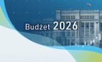 grafika przedstawiająca budynek Ministerstwa Finansów. Napis Budżet 2026