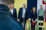 Minister Zbigniew Sawicki podczas spotkania z uczniami