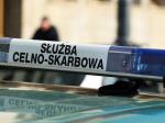 napis Służba Celno-Skarbowa na dachu radiowozu