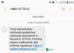 Przykładowy fałszywy sms